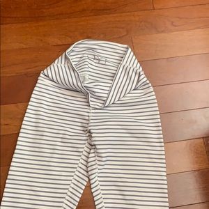 Grey striped DYI leggings